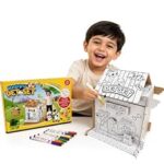 87.0% Off – Crackles DIY 3D Paper Puzzle Craft Kit for Kids | Build and Paint Cardboard House Toy with Colors | Creative Art & Craft Activity Kit for Kids | Educational DIY Toy