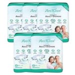 79.0% Off – Arokleen ISI Certified Adult Diapers Tape Style | Large (L) | 50 Count | Waist 40-59 Inch (102-150 cm) | All Night Protection | Unisex, High Absorbency, Leak Proof, Wetness Indicator, Pack of 5