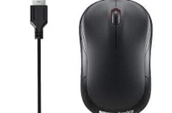 88.0% Off – amazon basics Wired USB Mouse, 3-Button, 1000 DPI Optical Sensor, Plug & Play, for Windows/Mac