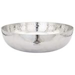 98.0% Drop – KESAR KUNJ Sandwich Bottom Heavy Guage Stainless Steel Kadhai Cookware, Tasla (Without Handle),2500 ml (Size 12)