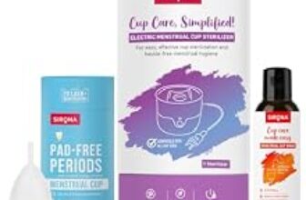 88.0% Off – Sirona Reusable Menstrual Cup for Women (Small) + Electric Steam Sterilizer + pH Balanced Menstrual Cup Wash (100 ml) – Pack of 3 | Rash, Odour & Itch-Free Period Care with Quick Cleaning
