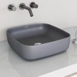87.0% Off – Plantex Premium Tabletop Ceramic Square Wash Basin/Countertop Bathroom Sink (Smoke, 16 x 16 x 5 Inch)
