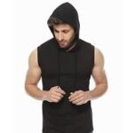 88.0% Off – REVIZO Hoodie for Men Sleeveless Cotton Hoodie Sweatshirt Gym Sports Hoodie for Men Tiranga and Black Color