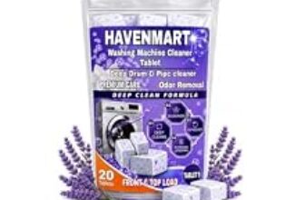 89.0% Off – Washing Machine Cleaner Tablets 20 Pcs | Deep Drum & Tub Cleaning | Removes Dirt, Residue, Limescale & Bad Odour | Washing Machine Cleaning Tablets for Front & Top Load Machines (20 pce)