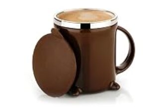 86.0% Off – Black Olive Coffee Mug With Lid And Handle- Plastic Covered Stainless Steel Double Walled Insulated Tea Mug To Carry Hot & Cold Beverage For Kids, Girls, Boys, Students, Travel Mug (Multicolor 200 ML)