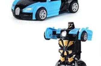 68.0% Off – Frendo Transforming Robot Car Toy for Kids| Crash to Transform Robot Car| Friction Powered Push & Go Action| No Batteries Needed| Durable ABS Plastic Toy for Boys & Girls|Blue
