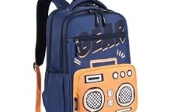 82.0% Off – Gear Sound Break 17″/29L Medium Water Resistant School Bag/Casual 6 Compartment Backpack/Daypack/Travel Backpack/Kids Bag for Boys/Girls – Blue