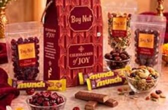 85.0% Off – Bay Nut diwali Gift Hamper with cranberries, chocoalmond,trail mix 100gm each and 3 choclates