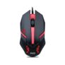 74.0% Off – GEONIX Vigor R7 Wired Gaming Mouse with 1200 DPI, PVC Cable, 3 Buttons, Center Click, 1 Year Warranty (Black Red)