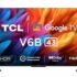 59.0% Off – TCL 126 cm (50 inches) Metallic Bezel-Less Series 4K Ultra HD Smart LED Google TV 50V6B (Black)