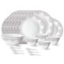 68.0% Off – Larah by Borosil Lark Fluted Series Opalware Dinner Set | 33 Pieces for Family of 6 | Microwave & Dishwasher Safe | Bone-Ash Free | Crockery Set for Dining & Gifting | Plates & Bowls | White