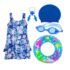 99.0% Off – JMT Wear Swimming Kit Combo for Girls | Swimming Costume, Goggles, Swim Cap, Nose Clip, Ear Plugs | Complete Swimwear Swimsuit Set for Girls of All Ages